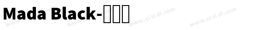 Mada Black字体转换